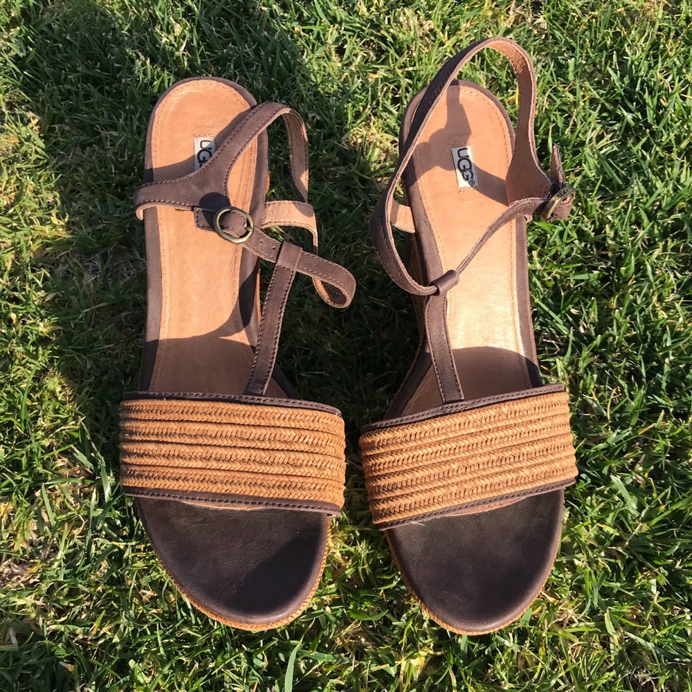 UGG 🔴 Wedge heels with straps - Picture 2 of 6